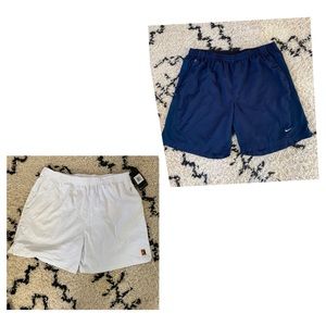 NIKE vintage tennis shorts XXL 9” and 7.5” inseam retro